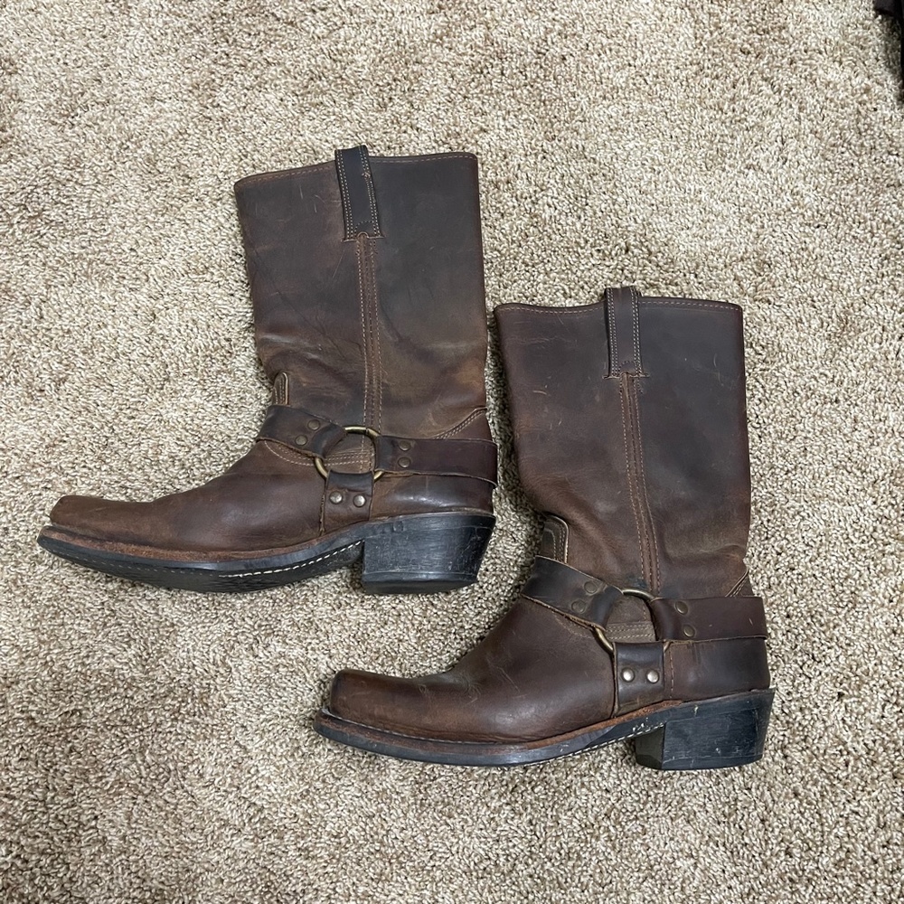 Frye Brown Heeled Boots - Picture 2 of 12